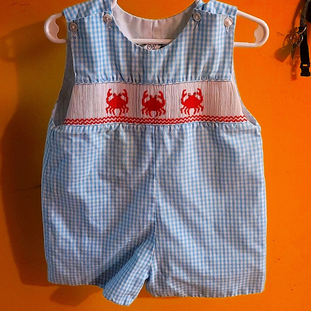 Cecil & Lou 18M smocked suit-boys